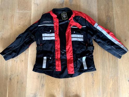 Damen Olympus compleet motorpak zwart met rode accenten, Motoren, Kleding | Motorkleding, Jas | textiel, Heren, Tweedehands, Ophalen