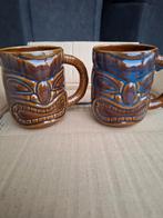 Libbey Tiki mug bruin / blauw 47,3 cl  Libbey Tiki mok,, Verzamelen, Glas en Borrelglaasjes, Ophalen, Nieuw, Overige typen