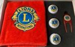 2X Golfbal Gifbox set Lions International, 3 ballen, doekje, Sport en Fitness, Golf, Ophalen of Verzenden, Nieuw, Set, Overige merken