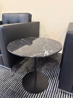 Metaform Allround Ronde Bijzettafel Marmer Zwart Metaal, Overige materialen, Minder dan 55 cm, Marmer, Rond
