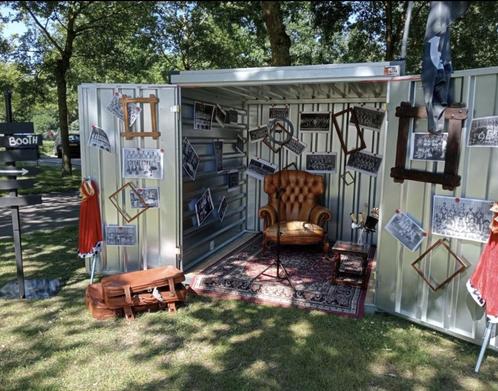 fotobooth/festival/snelbouwcontainer/container/kovobel, Hobby en Vrije tijd, Feestartikelen | Verhuur, Nieuw, Ophalen of Verzenden