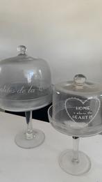 Glazen brocante/Bridgerton stolpen op voet, Ophalen, Gebruikt