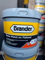 10 keer 10 liter Brander Brava Wand en Plafond Wit Muurverf, Ophalen, Wit, Nieuw, Verf