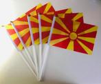 Zwaaivlaggetjes Macedonië 5 stuks, Diversen, Vlaggen en Wimpels, Ophalen of Verzenden, Nieuw