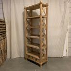 Boekenkast - 5 planken - 2 lades - massief teak - TTM Wonen, TTM Wonen, Meubels – (Perzische) Tapijten en Woonaccessoires, Taag 63, 2491 CS, Den Haag (Forepark)