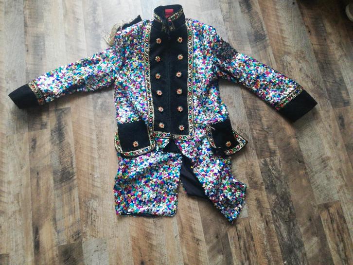 Carnavals jas Sequinmaster Luxe maat L, Kleding | Dames, Carnavalskleding en Feestkleding, Zo goed als nieuw, Kleding, Carnaval