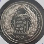 India 20 Rupees 1973 (zilver), Verzenden, Zuid-Azië, Losse munt, Zilver