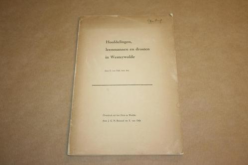 Hoofdelingen, leenmannen en drosten in Westerwolde, Boeken, Geschiedenis | Stad en Regio, Nieuw, 20e eeuw of later, Ophalen of Verzenden