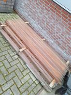 20x Azobe piket palen 50x50x2000mm, Doe-het-zelf en Verbouw, Hout en Planken, Ophalen of Verzenden, Zo goed als nieuw