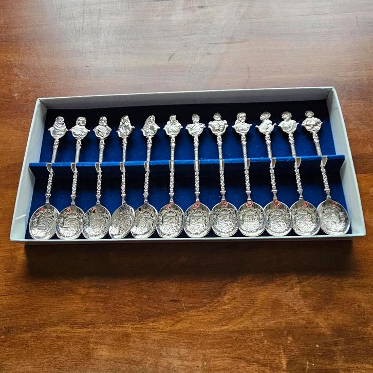 Verzilverde lepeltjes Oranje Pako Rhenen, Antiek en Kunst, Antiek | Bestek, Ophalen of Verzenden