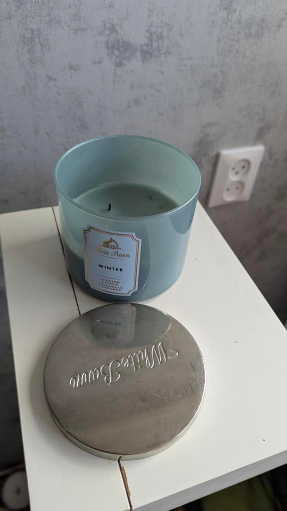 Bath and Bodyworks kaarsen, Overige materialen, Ophalen of Verzenden, Zo goed als nieuw, Grijs