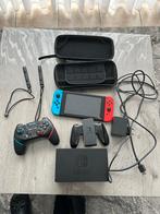 Nintendo Switch set-met extra controller, tas & polsbandje, Spelcomputers en Games, Spelcomputers | Nintendo Switch, Ophalen of Verzenden