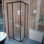 Douchecabine 90x90cm zwart profiel 200cm hoog nr212