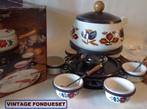 retro vintage jaren 70 fondue set pan fonduestel 70s, Witgoed en Apparatuur, Fonduesets, Ophalen of Verzenden, Nieuw, Brander