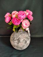 Kunstbloemen boeketje pioenrozen, 5 stelen, Ophalen of Verzenden, Nieuw, Binnen