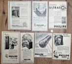 13 advertenties 1930 Philips lampen luidspreker, Ophalen of Verzenden