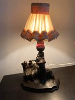 Spelter Tafellamp Golfspeler met Dames - 1920, Ophalen of Verzenden