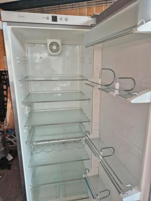 Leuke hoge rvs liebherr koelkast 1.85x60x60 A+, Huis en Inrichting, Keuken | Keukenbenodigdheden, Zo goed als nieuw, Ophalen