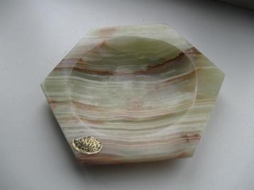 Marmer onyx onix groen schaaltje vintage retro beschikbaar voor biedingen