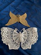 Vlinder Applicaties - Wit & Goud, Ophalen of Verzenden, Nieuw, Overige applicaties
