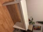 Malm toilettafel met glasplaat, Huis en Inrichting, Ophalen, Gebruikt, 100 tot 150 cm, Minder dan 100 cm
