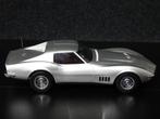 Norev 1:18 1969 Chevrolet Corvette zilvergrijs OPRUIMING, Hobby en Vrije tijd, Modelauto's | 1:18, Nieuw, Ophalen of Verzenden