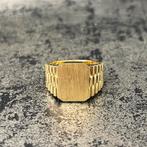 14k gouden ring rolex model met graveren, Ophalen of Verzenden, Nieuw, Goud