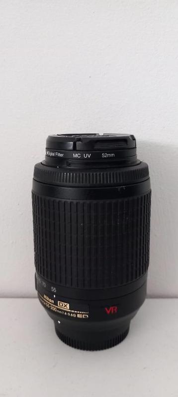Nikon DX 55-200mm VR Zoomlens – AF-S Nikkor 1:4-5.6G ED  beschikbaar voor biedingen
