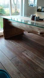 Massieve eikenhouten tafel, Huis en Inrichting, Tafels | Salontafels, Ophalen, 200 cm of meer, 50 tot 100 cm, 75 cm of meer