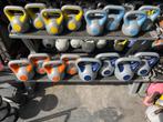 Rek met kettlebells 4 x 4-6-8-12 kg kettlebell, Ophalen, Gebruikt, Kettlebells, Incl rek