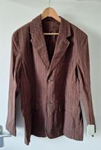 Nieuwe bruin gestreepte colbert van Essentials (maat: XL)., Bruin, Ophalen of Verzenden, Essentials, Maat 56/58 (XL)