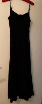 Zwarte lange jurk, S, zgan, zomerjurk, Zwart, Ophalen of Verzenden, Zo goed als nieuw, Maat 36 (S)