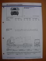 DAF FD 2100 DH Technische Specificatie Folder 1984 – 4x2, Ophalen, Zo goed als nieuw, Overige merken, DAF