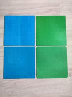 4 Lego bouwplaten grondplaten blauw groen 32x32, Ophalen of Verzenden, Gebruikt, Lego