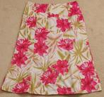 Fleurige rok Red Shield roze bloem groen gebroken wit mt 46, Ophalen, Red Shield, Maat 46/48 (XL) of groter, Zo goed als nieuw