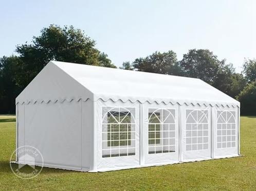 Partytent 4x8 PVC te huur - Feestfabriek Groningen, Caravans en Kamperen, Tenten, Zo goed als nieuw, Ophalen of Verzenden