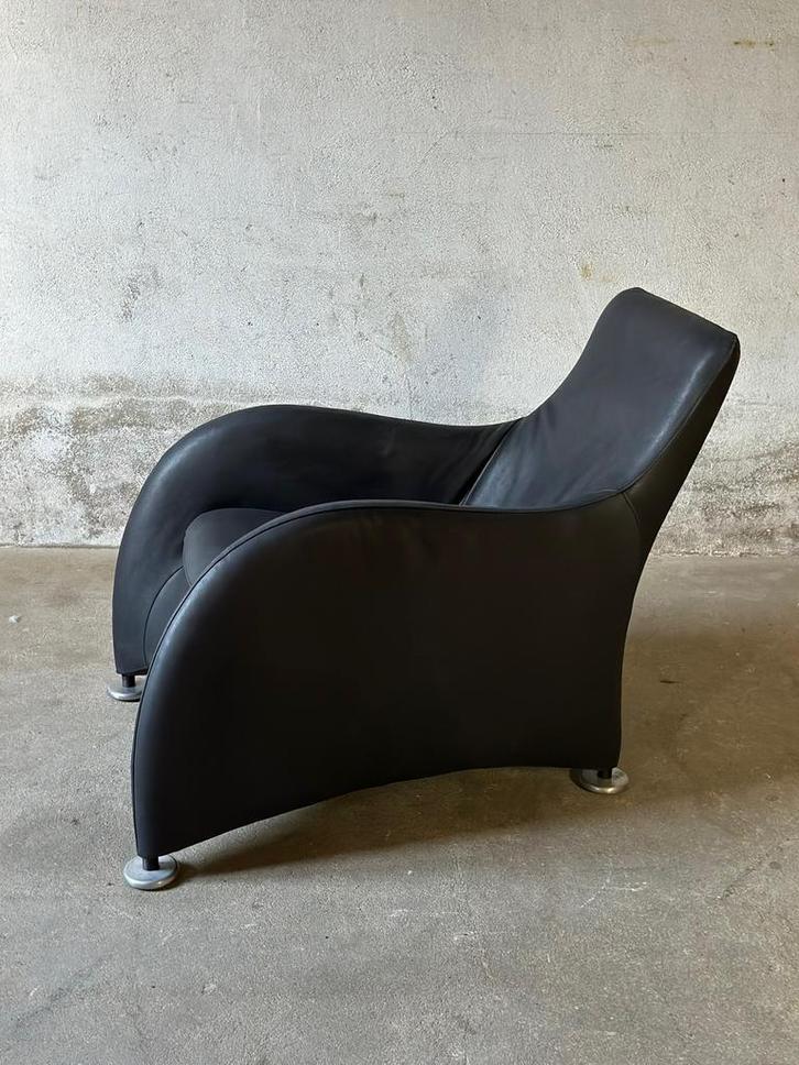 Montis Loge fauteuil Gerard van den Berg, Huis en Inrichting, Fauteuils, Zo goed als nieuw, Leer, 50 tot 75 cm, 100 tot 125 cm