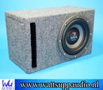 Focal 21V2 8 inch subwoofer incl compacte gepoorte kist, Auto diversen, Autospeakers, Gebruikt, Ophalen of Verzenden