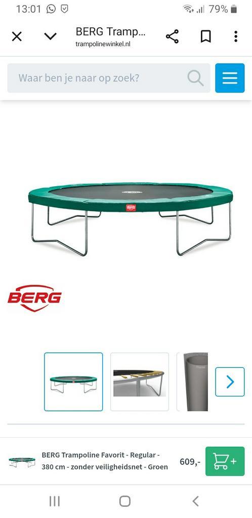 Trampoline Berg, Kinderen en Baby's, Speelgoed | Buiten | Trampolines, Gebruikt, Ophalen