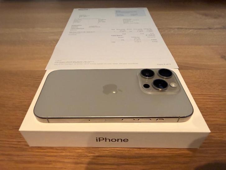 iPhone 15 Pro 512GB Naturel Titanium, Telecommunicatie, Mobiele telefoons | Apple iPhone, Zo goed als nieuw, 512 GB, Zonder abonnement