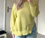 Zara limegroene asymetrische gebreide trui met ronde hals, Zara, Ophalen of Verzenden, Zo goed als nieuw, Maat 36 (S)