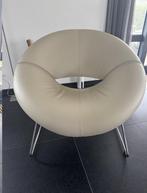 Leolux Mimas fauteuil - nieuwstaat!, Huis en Inrichting, Stoelen, Ophalen, Wit, Nieuw, Leer