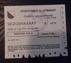 Seizoenkaart FC Utrecht 1972, Verzamelen, Overige Verzamelen, Ophalen of Verzenden