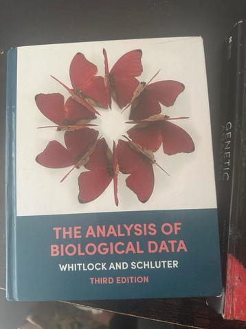 The Analysis of Biological Data - 3e Editie beschikbaar voor biedingen