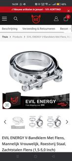 Rvs V-bandflens V-bandklem 3 inch Evil 4 stuks, Ophalen of Verzenden, Nieuw