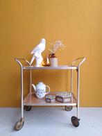 Vintage Barcart, serveerwagen, trolley, dranken tafeltje, Gebruikt, Vintage, Ophalen of Verzenden, Nvt