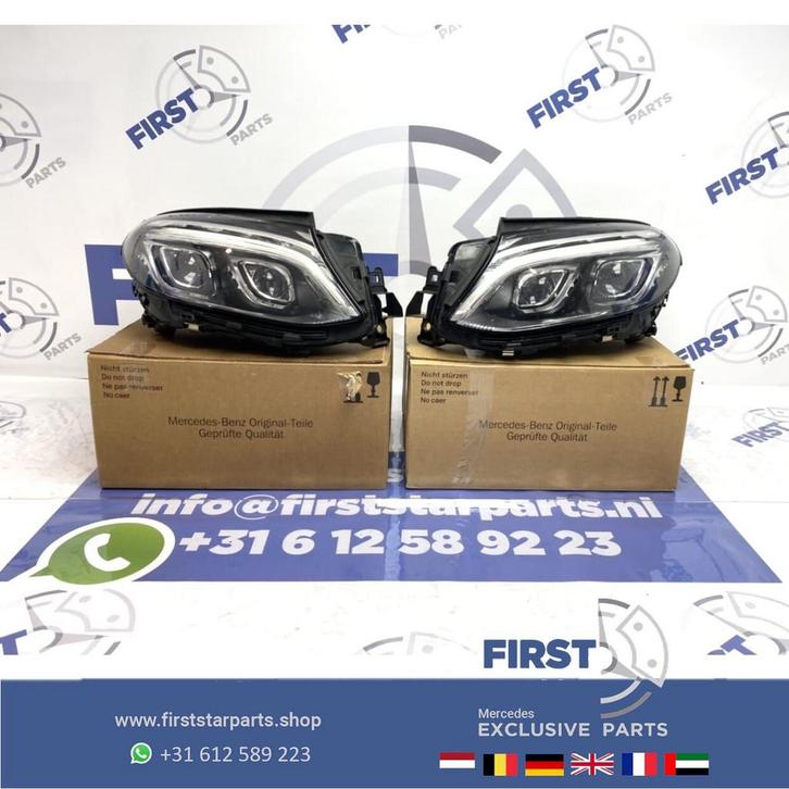 W166 C292 GLE LED KOPLAMPEN SET LINKS RECHTS origineel Merce, Auto-onderdelen, Verlichting, Mercedes-Benz, Gebruikt, Ophalen of Verzenden