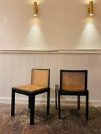Prachtige set webbing stoelen, houten frame, mooie staat, Huis en Inrichting, Stoelen, Ophalen of Verzenden, Zo goed als nieuw