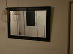 Facet geslepen spiegel met zwarte lijst 110x80cm, Ophalen, Gebruikt, 100 tot 150 cm, 75 tot 100 cm