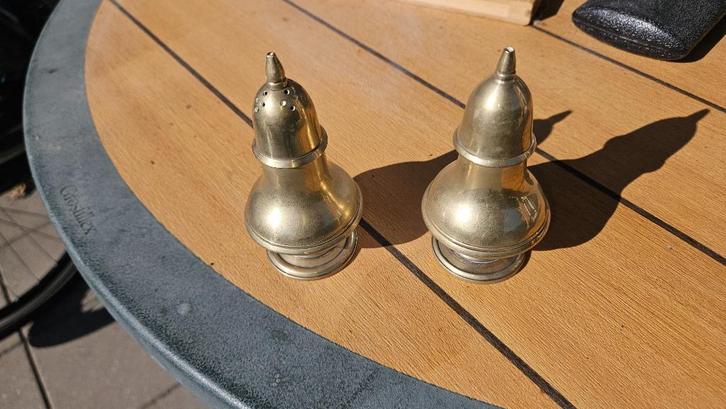 Antieke Koperen Peper- en Zoutset - Vintage Charm, Antiek en Kunst, Antiek | Koper en Brons, Ophalen